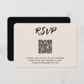 Match Made in Heaven RSVP QR Code Enclosure Kaart (Voorkant / Achterkant)