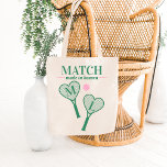 Match Made in Heaven Tennis Bachelorette Bride Tote Bag<br><div class="desc">Op zoek naar de perfecte accessoire voor het met tennis-thema vrijgezellenfeest? Kijk niet verder dan onze "Match Made in Heaven" tennis bachelorette bride canvas tas! Deze stijlvolle en praktische canvas tas is de perfecte match voor elke tennisliefhebbende bruid-te-be. Onze canvas tas is gemaakt van hoogwaardige materialen en is zowel duurzaam...</div>