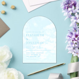 Match Made In Heaven Wedding Acryl Uitnodigingen