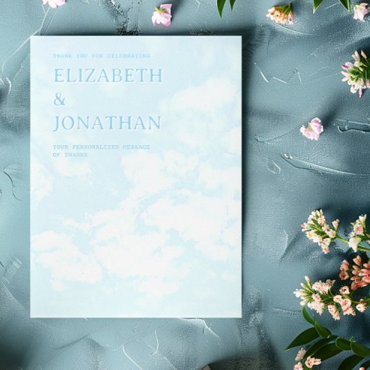 Match Made In Heaven Wedding Bedankkaart