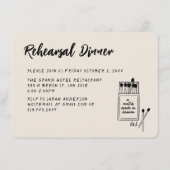 Match Made in Heaven Wedding repetitie diner Informatiekaartje (Voorkant)