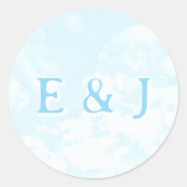 Match Made In Heaven Wedding Ronde Sticker (Voorkant)