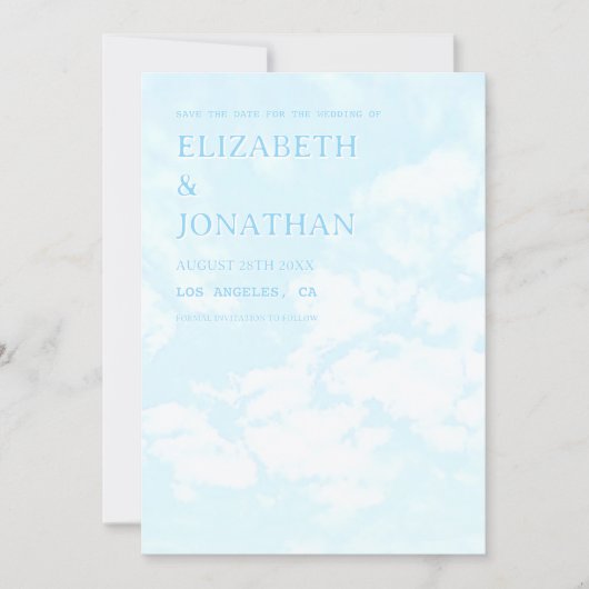 Match Made In Heaven Wedding Save The Date (Voorkant)