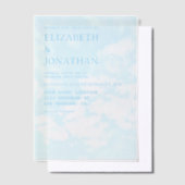 Match Made In Heaven Wedding Vellum Uitnodigingen (Offset)