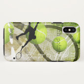 Match Point mannen tennis spelersnaam Case-Mate iPhone Case (Achterkant (horizontaal))