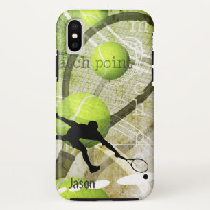 Match Point mannen tennis spelersnaam Case-Mate iPhone Case