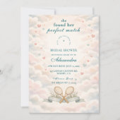 Match Point Tennis Bridal Shower Kaart (Voorkant)