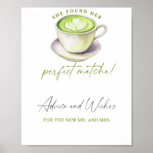 Matcha - Advies en Wensen voor Jonggehuwden Poster