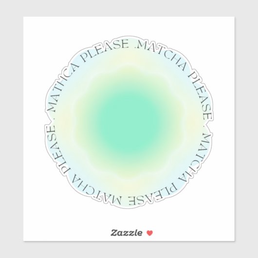Matcha alsjeblieft sticker (Vel)