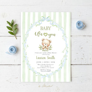 Matcha Baby Shower Kaart