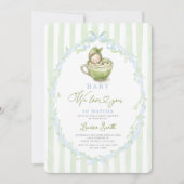 Matcha Baby Shower Uitnodiging (Voorkant)