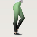Matcha Black Ombre Leggings<br><div class="desc">Een eenvoudig ombre patroon,  gradiëntkleur vervagen van groene matcha aan zwarte.</div>