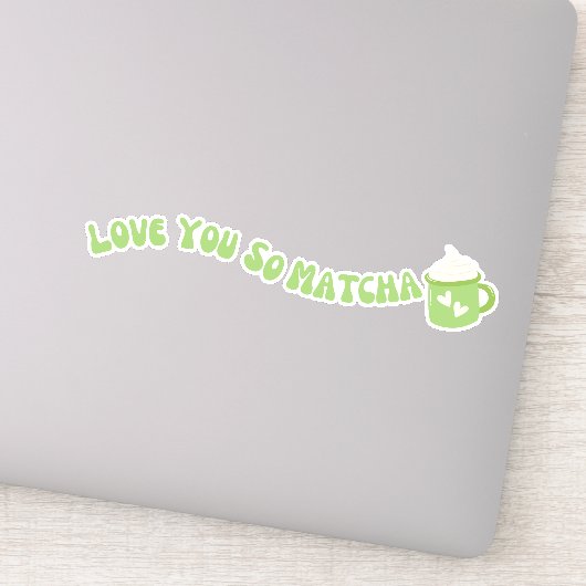 Matcha boba groene thee, matcha sticker (Detail)