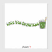 Matcha boba groene thee, matcha sticker (Vel)