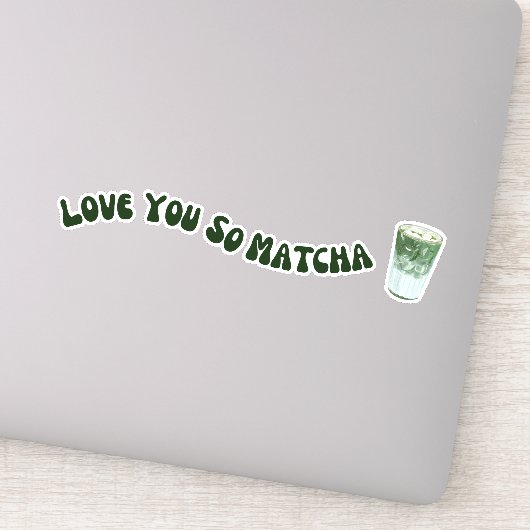 Matcha boba groene thee, matcha sticker (Detail)