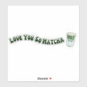 Matcha boba groene thee, matcha sticker (Vel)