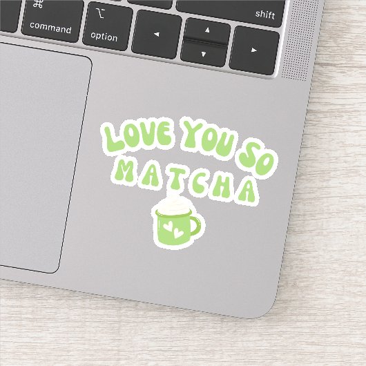 Matcha boba groene thee, matcha sticker (Detail)