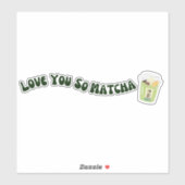 Matcha boba groene thee, matcha sticker (Vel)