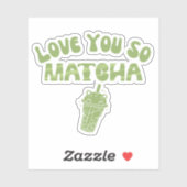 Matcha boba groene thee, matcha sticker (Vel)