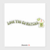 Matcha boba groene thee, matcha sticker (Vel)