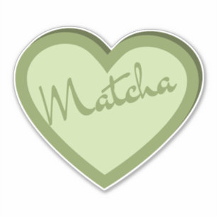 Matcha boba groene thee, matcha sticker