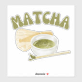Matcha boba groene thee, matcha sticker (Vel)