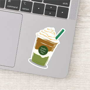 Matcha boba groene thee sticker