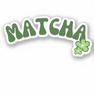 Matcha boba groene thee sticker