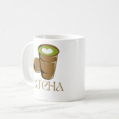 Matcha Boba Tea Koffiemok (Voorkant links)