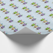 Matcha boba thee groene drink Taro tapioca Cadeaupapier (Hoek)