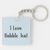 Matcha boba thee groene drink Taro tapioca Japa Sleutelhanger (Achterkant)