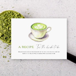Matcha bruids douche. Recept voor de aanstaande br Informatiekaartje