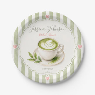Matcha Bruidsfeest Papieren Borden Ze Heeft Hem Ge Bordje