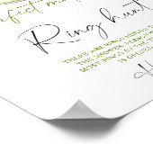 Matcha bruidsfeest Ring zoek spel Poster (Hoek)