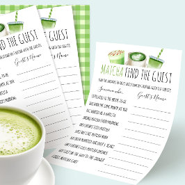 Matcha Bruidsfeest Spel Vind De Gast Kaart