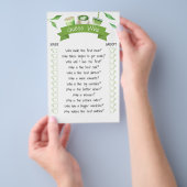 Matcha Bruidsfeest Spelkaart Flyer (Hand)