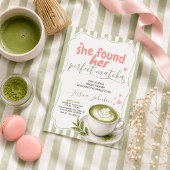 Matcha Bruidsfeest Uitnodiging Groene Thee