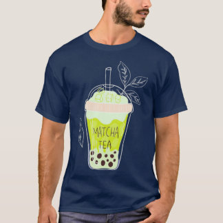 matcha bubble tea 9 t-shirt