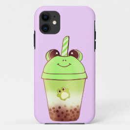 Matcha Bubble Tea Milk Tea Frog Case-Mate iPhone Case