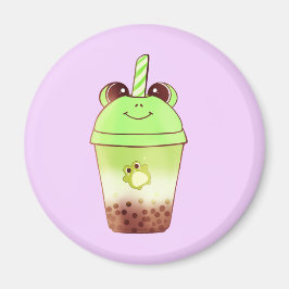 Matcha Bubble Tea Milk Tea Frog Magneet