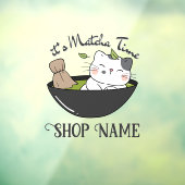 Matcha Bubble Tea Raamsticker (Vel 3)