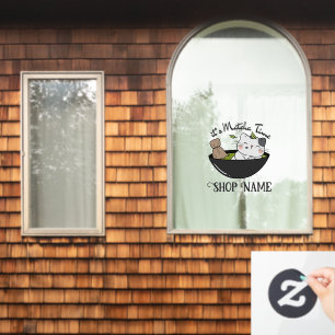 Matcha Bubble Tea Raamsticker