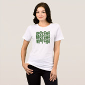 Matcha Cadeau, MATCHA shirt, matcha tee Tri-Blend Shirt (Voorkant volledig)
