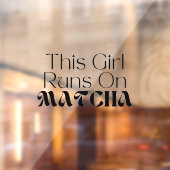 Matcha Cafe Raamsticker (Vel 2)