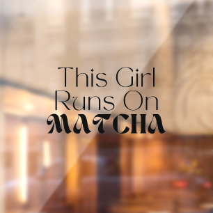 Matcha Cafe Raamsticker