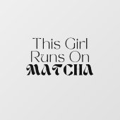 Matcha Cafe Raamsticker (Vel)