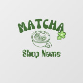 Matcha Café Raamsticker (Vel)