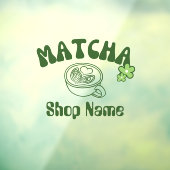Matcha Café Raamsticker (Vel 3)