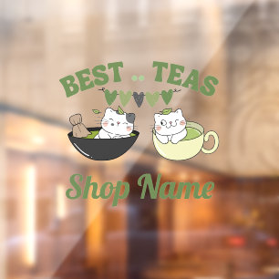 Matcha Cafe Raamsticker