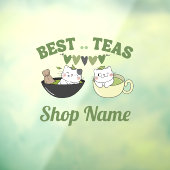 Matcha Cafe Raamsticker (Vel 3)